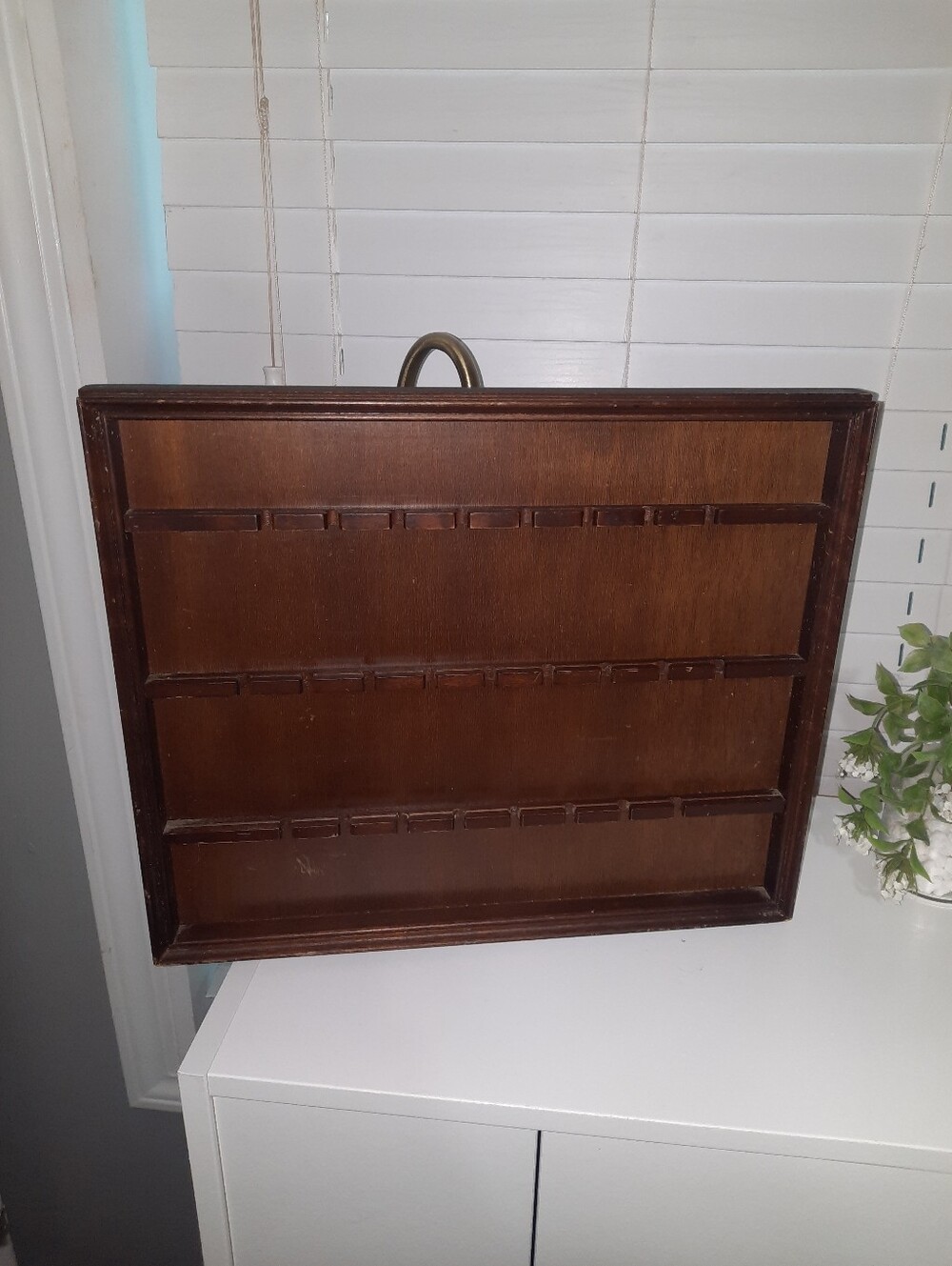 Vintage Wooden Spoon Shelf